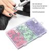 210pcs Nail Sanding Bands Dead Skin Removal Professional Nail Polishing Bands with 2pcs Mandrels 80 150 240 Grit
