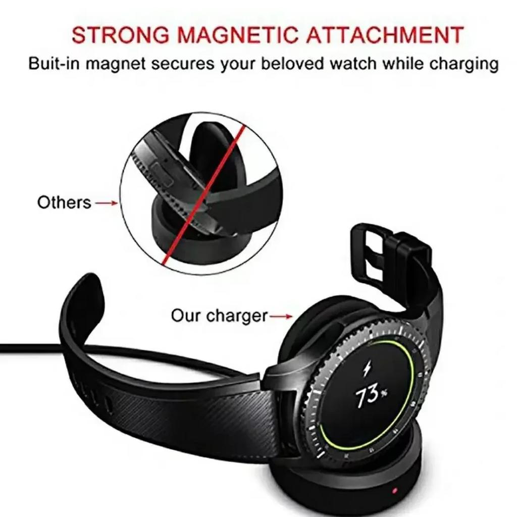 Wireless Fast Charger Base For Samsung Gear S2 S3 S4Frontier Watch USB Charging Cable For Samsung Galaxy Watch SM-R800 R810 R815
