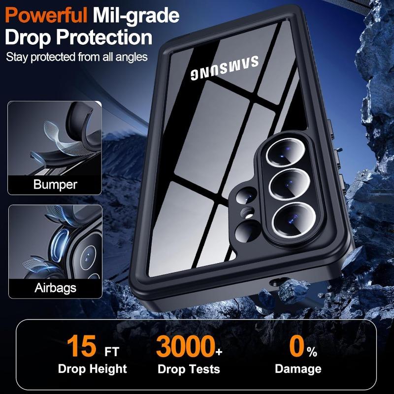 IP68 Wasserdichte Hülle für Samsung S26 Ultra S25 S24 Ultra Plus A57 A37 Vollkörper Schutzhülle Schwimmen Unterwasser Tauchen Fundas Ohne Stift