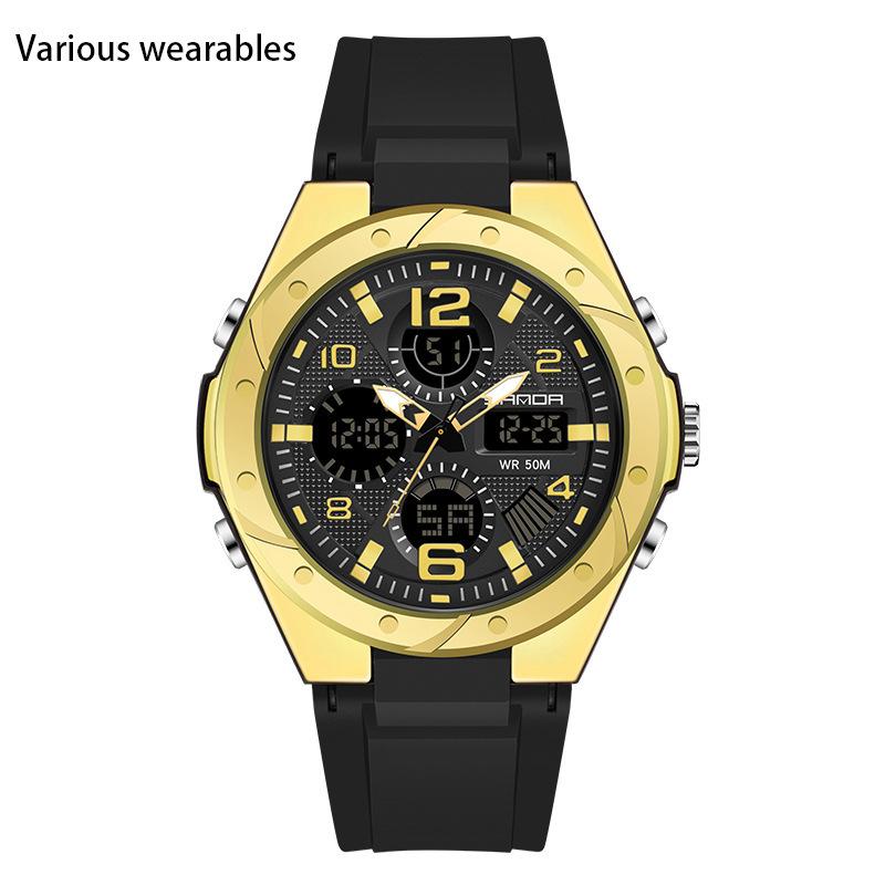 New Harajuku Style Skull Waterproof Men's Electronic Multi-Function Electronic Watch Outdoor Sports Men's Watch