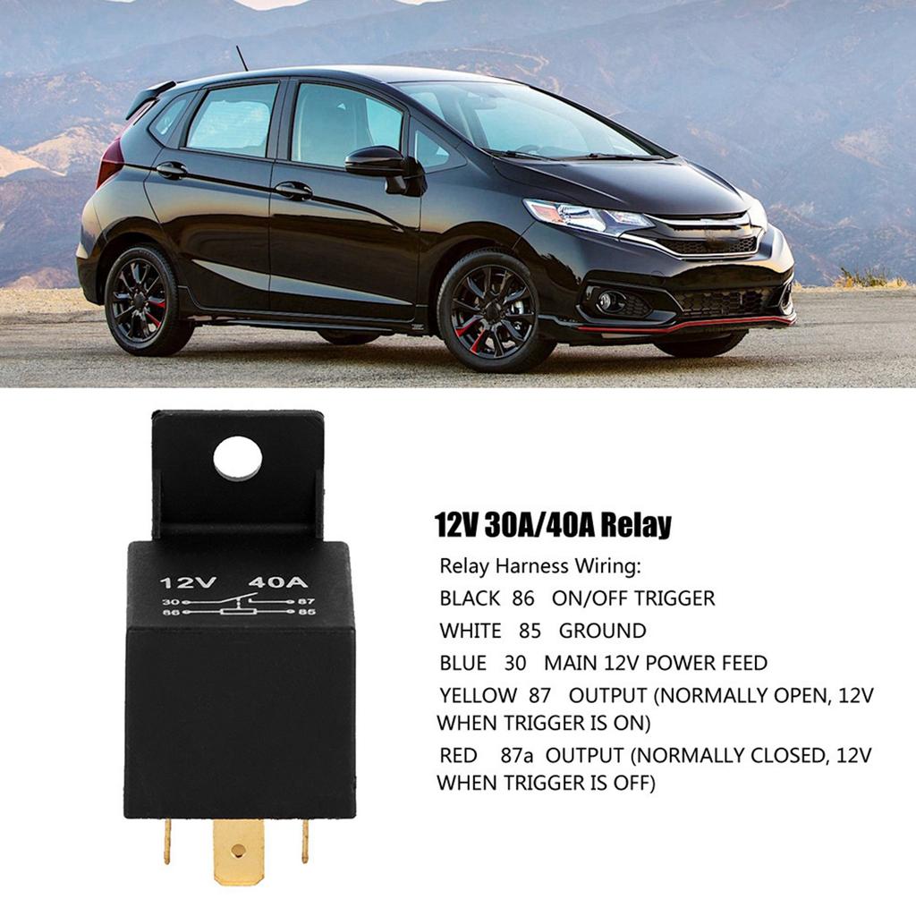 5 Pin 12V 30A40A Weatherproof Waterproof Car Auto Relay Universal