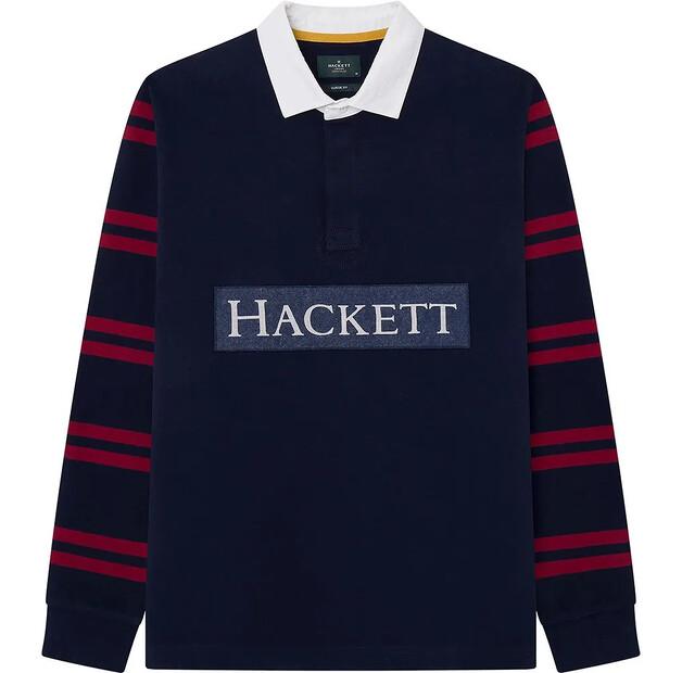 

Hackett Heritage Hkt Str Rby поло с длинными рукавами XS