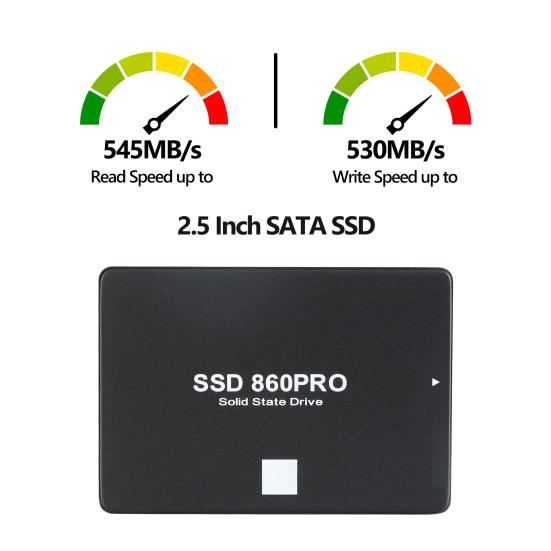 860 PRO 1/2/4TB SATA 3 2.5-inch SSD Speed Up To 545MB/s Read 530MB/s Write PC Desktop Laptop Internal Solid State Drive Replacement Accessories