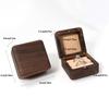 Wooden Ring Box Finger Jewelry Holder Case Double Slots Wooden Wedding Ring Box For Engagement Proposal Women Ceremony Travel