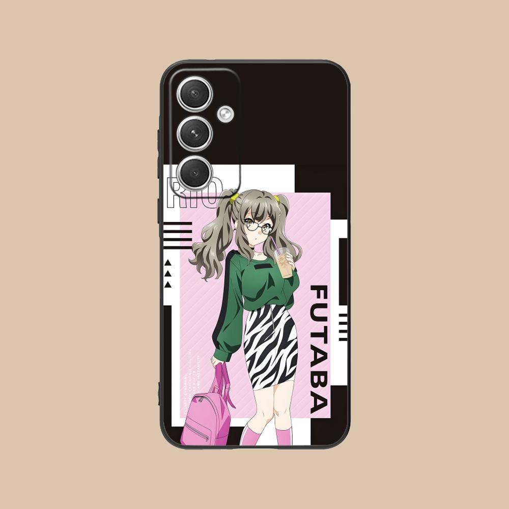 

Futaba Rio Senpai Phone Case for Samsung Galaxy S25 S24 S23 S22 S21 S20 S10 S9 Plus FE Ultra Lite Black Pretty Luxury Galaxy S9 Plus