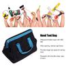 Hand Tool Bag Wide Mouth   Storage Packet with Shoulder Strap for Electrician Carpenters