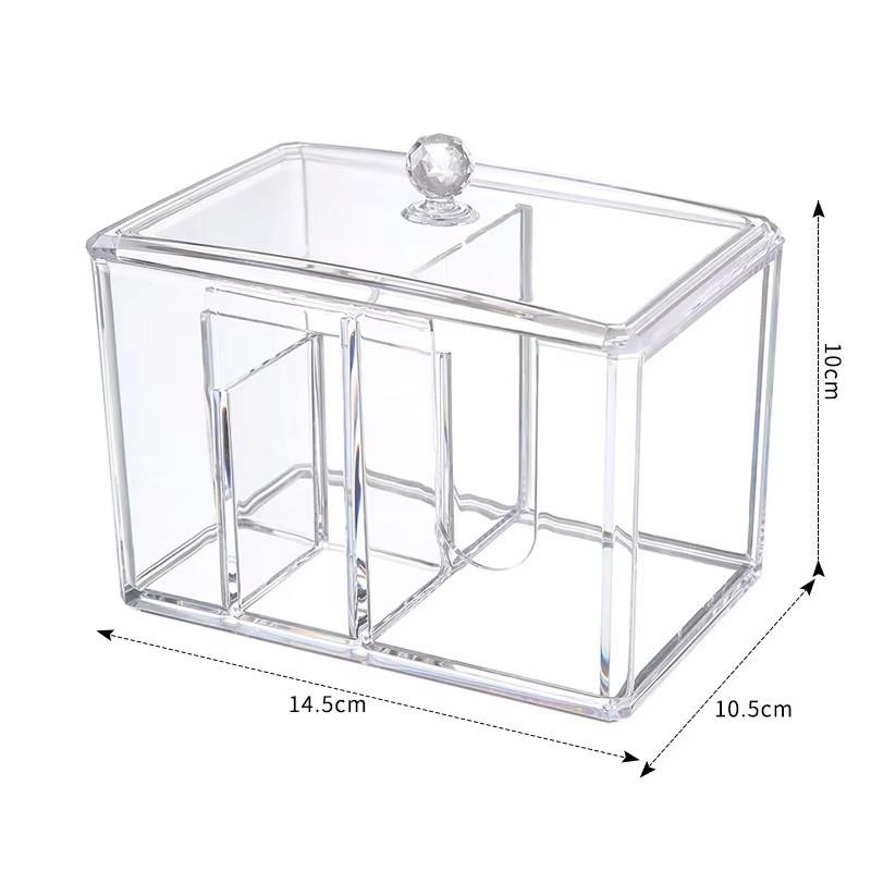 3 Löcher Transparent Acryl Make-up Pinsel Werkzeug Kosmetik Make-up Aufbewahrungsbox Etui Make-up Pinselhalter Tisch Organizer Make-up Werkzeug