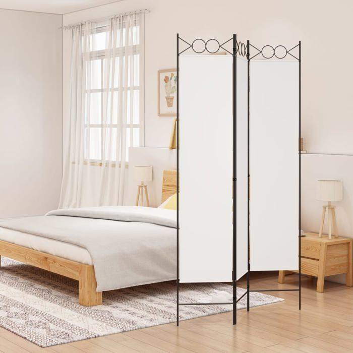 VidaXL Cloison de Séparation 3 Panneaux Séparateur de Pièce Pliable Diviseur Écran d'Intimité Paravent Décoration Salon 350146