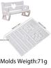 Love Bench Silicone Mold DIY Table Ornaments Splice Rocking Chair Crafts Making Kit Plaster Resin Molds Home Decor Art Gifts