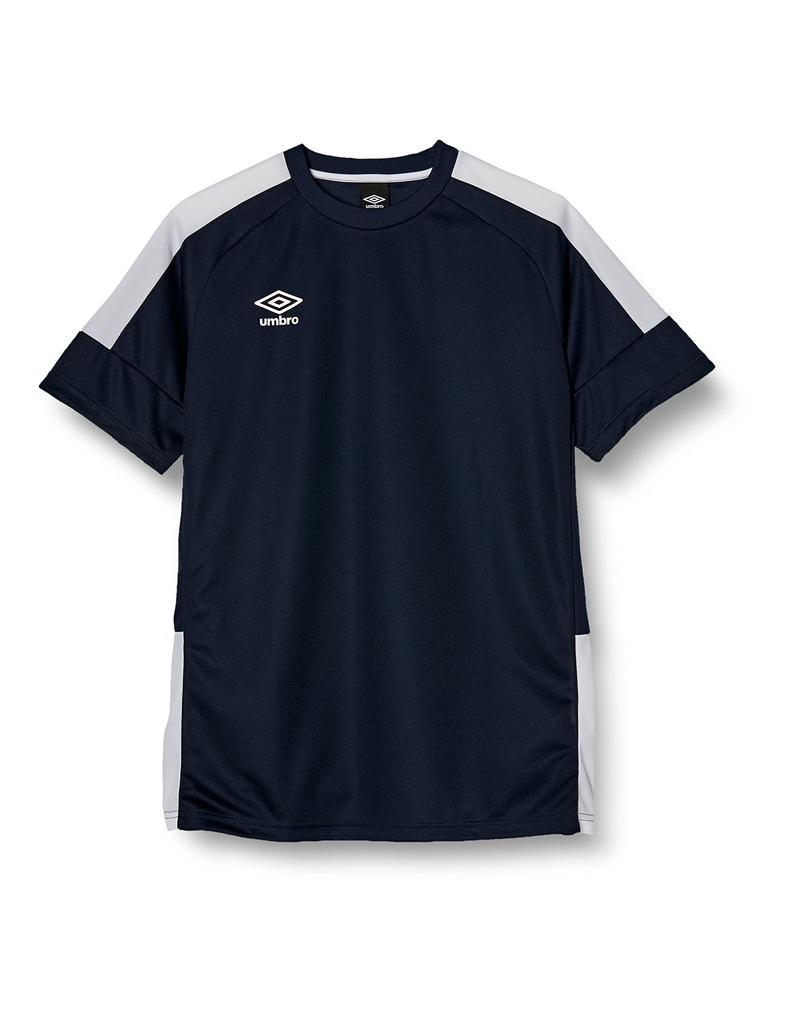 short game sweat quick UV club NVY XO [Umbro] T-shirt, soccer, futsal, sleeve, shirt, absorbing, drying, protection, activities, practice, training,