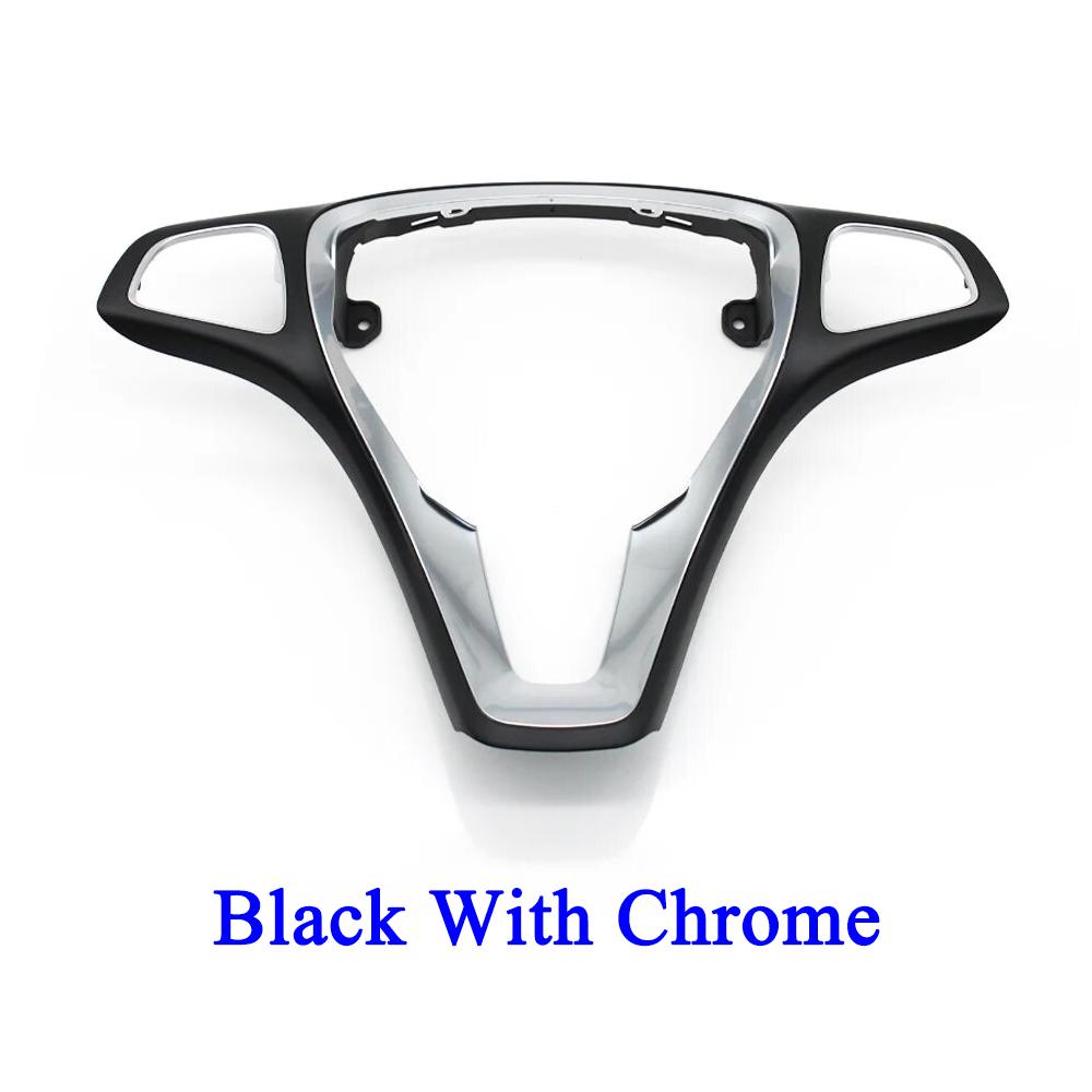For Mercedes Benz A B C CLA CLS W176 W246 W205 W117 W218 W213 Car Steering Wheel Cover Trim C300 C63 CLS550 C180 C200 C260 B200 Black 1PC
