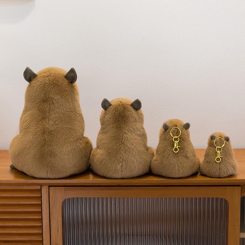 Lovely Capybara Plush Toys Kawaii Capibara Plushie Pillow Stuffed Soft Animal Doll Capybara Toy Pendant Toy Gift