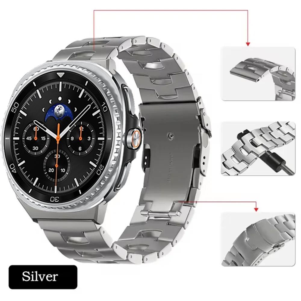Titanium Metal Strap for Samsung Galaxy Watch Watch Ultra 2026 47mm Wristband for Samsung Galaxy Watch 8 40mm 44mm Classic 46mm