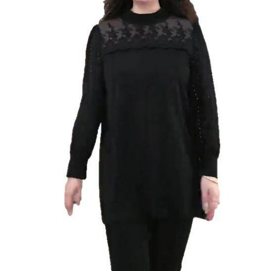 Spring Lace Blouse - High-End Light Luxury Loose Fit for Plus Size Women