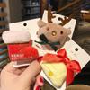 Japanese-Inspired Cute Cartoon Plush Hair Clip & Brooch for Kids - Christmas Festival Headwear