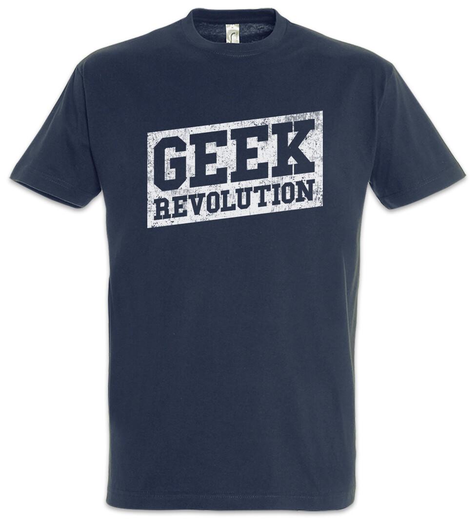 Geek Revolution T-Shirt Game Gamer PC Gaming Games Computer Science Admin Fun XXL