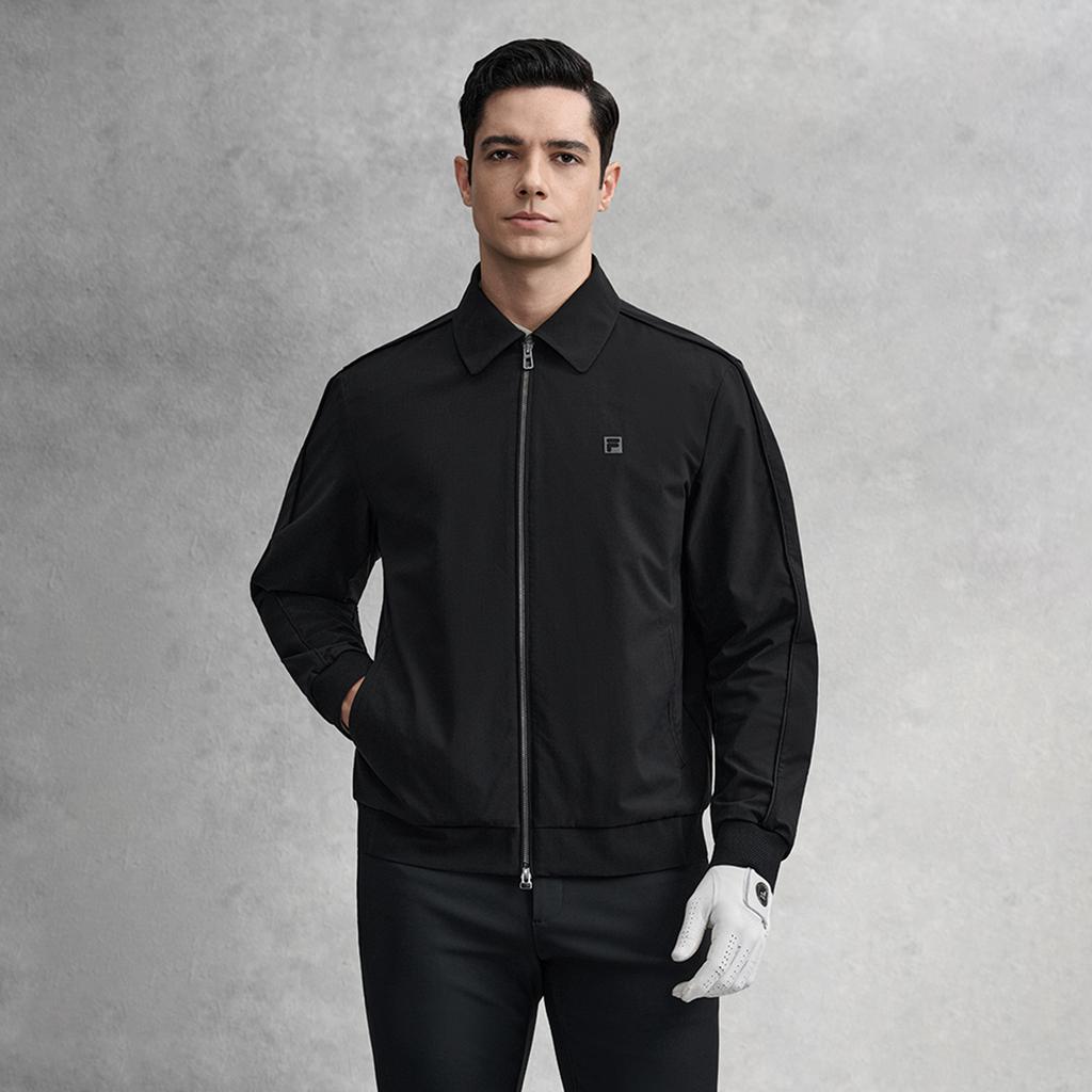 FILA Golf Series Vintage Minimalist Classic Sports Casual Comfortable Woven Jacket Men jackets A11M615710FBK