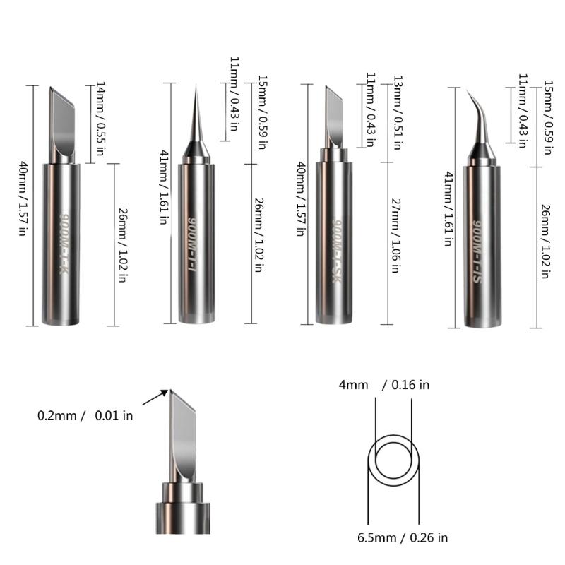 Welding Tip For 936 900M Durability Soldering Iron Head Solder Head for 936 937 Soldering Stations Fast Heating