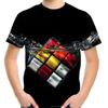Jigsaw Cube 3d Stampa T-shirt Moda Cubo di Rubik Modello Maglietta Estate Ragazzi Ragazze Tee Tops Streetwear Tops Abbigliamento per bambini