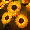 Solar Sunflower Light LED Garden Artificial Flower Light with 36956 Sunflowers Outdoor Waterproof Stake Light for Backyard Flower Bed