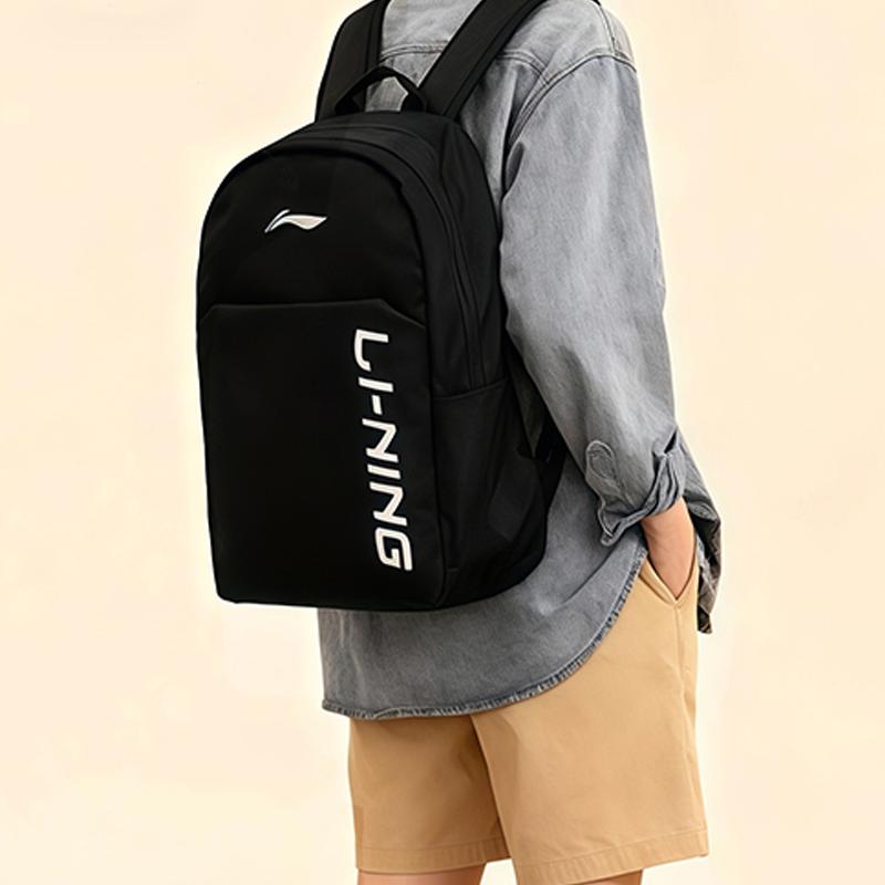 Li Ning Polyester Backpack Unisex Black LNEKBB2
