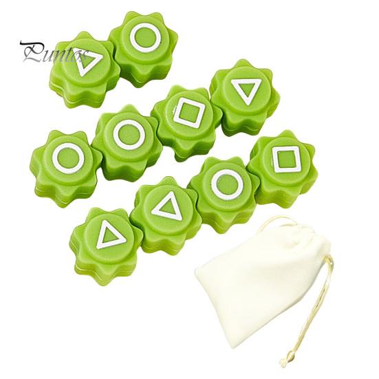 

1 набор корейской игры в ловлю камней с мешочком для тренировки координации рук и глаз, народная игра в кости с камнями для детей и взрослых, традиционная игрушка для ловли камешков зелёный