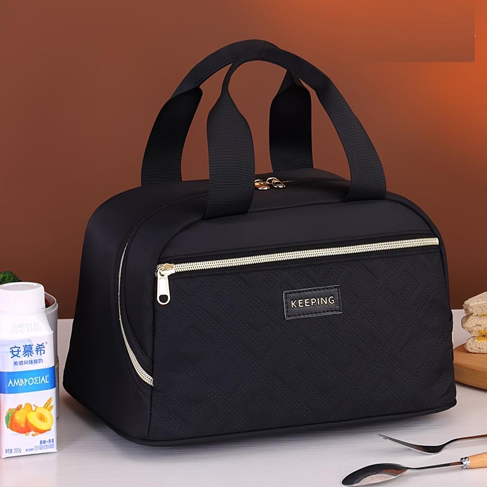 Non Food Contact 1pc New Style High Appearance Level Hand Held Lunch Box Bag for Carrying Food To Work, Insulated Lunch Bag, Picnic Insulated Bag