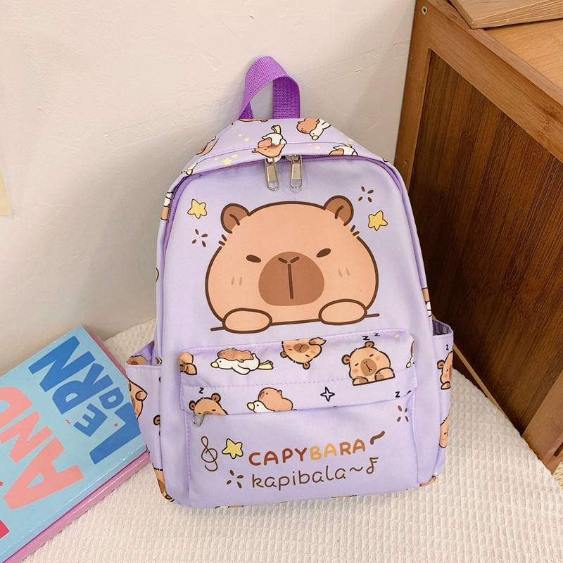 Roztomilý školní batoh s velkou kapacitou, omyvatelný, voděodolný, všestranný batoh, prodyšná zádová podložka, kreslená cestovní taška, studentský
