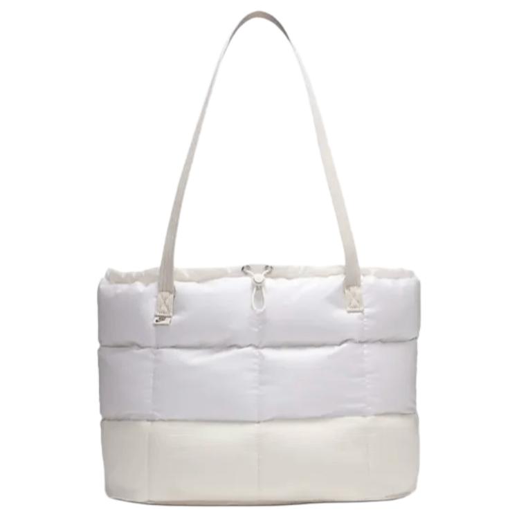 New Nike Sportswear Puffle Tote 24L Bag Light Orewood Brown/Phantom/Mink Brown FZ1316-104