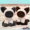 Soft And Cute Stuffed Cat Plush Soft Short Fur Desk Decoration For Office Home