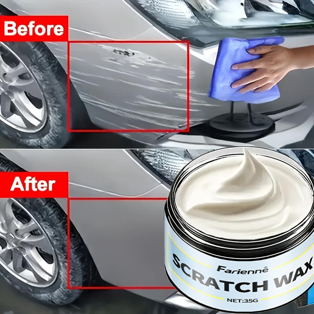 Car Scratch Repair Paste - All-in-One Scratch Remover & Polisher for All Car Paint Types - DIY Car Body Care with Fast-Acting Fo