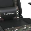 Gaming Chair with Massage Function Black and Camouflage Artificial Leather