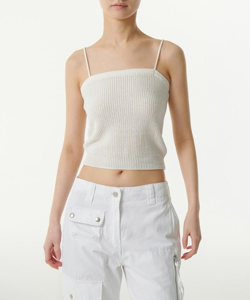 MUSINSA STANDARD WOMAN Women'S Flat Yarn Ribbed Knit Tube Top [Ivory]
