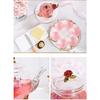 Creative Flower Glass Teapot Crystal Glass Teapot for Kung Fu Tea, Good Gift for Sister, Mom, Grandma, Teachers (Red Rose)