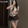 Xianyi Sexy Schoolgirl Cosplay Lingerie Set: Temptation JK Mini Skirt & Sukumizu Outfit for Women