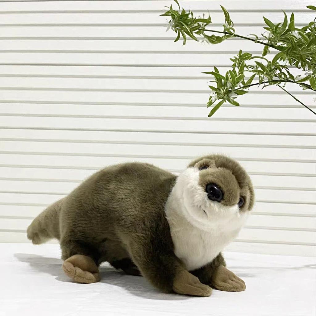 Nuova Bambola Lontra Carina Creativa 40cm Peluche Lontra Commercio Estero Nuovo Animale Peluche Bambola Giocattolo