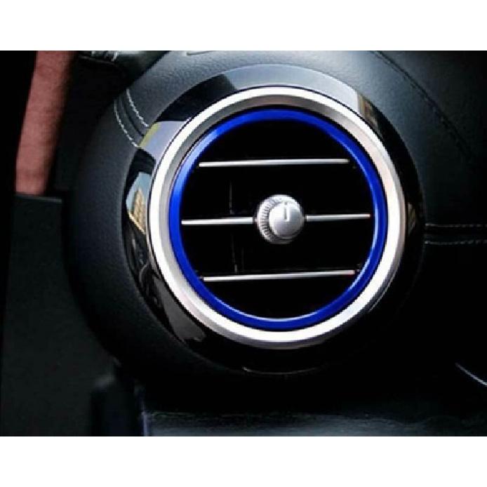 Vent Cover Central Console Air Outlet For Benz E-Class W213 16-21 Aluminum Blue