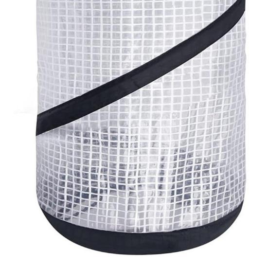 Pop-up Mini Greenhouse PVC Spring-up Plant Protector with Zipper-Portable Greenhouse Cover for Gardening Plants Cold Frost Protection Wind Rain Proof