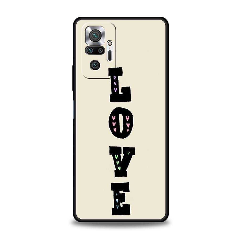 

Personalised Glitter Name Phone Case For Xiaomi Redmi Note 14 13 12 5G 11 10 Pro Plus 4G 9S 9 14C 13C 12C 10C 9C 9A Soft Cover For Redmi Note 9S