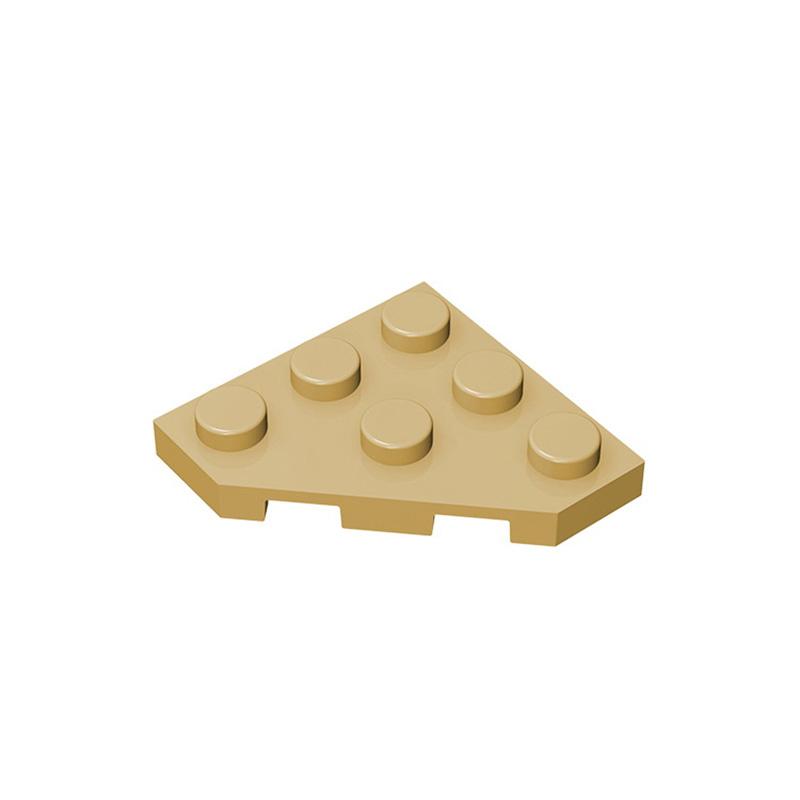 MOC 10PCS 2450 Plate 3x3 Cut Corner Building Blocks Wedge Plate Bricks Particle Puzzle Idea DIY Toy Children Birthday Kid Gifts
