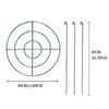 30cm Metal Garden Plant Support Stakes Round Peony Support Ring Cage For Indoor Outdoor Plants Garden Tools, 3Pcs