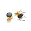 1Pair Light Luxury Versatile Shirts Round Cufflinks For Men Shirt Cuffs Nail Bridegroom Suit Sleeve Clothing Accessories Gifts