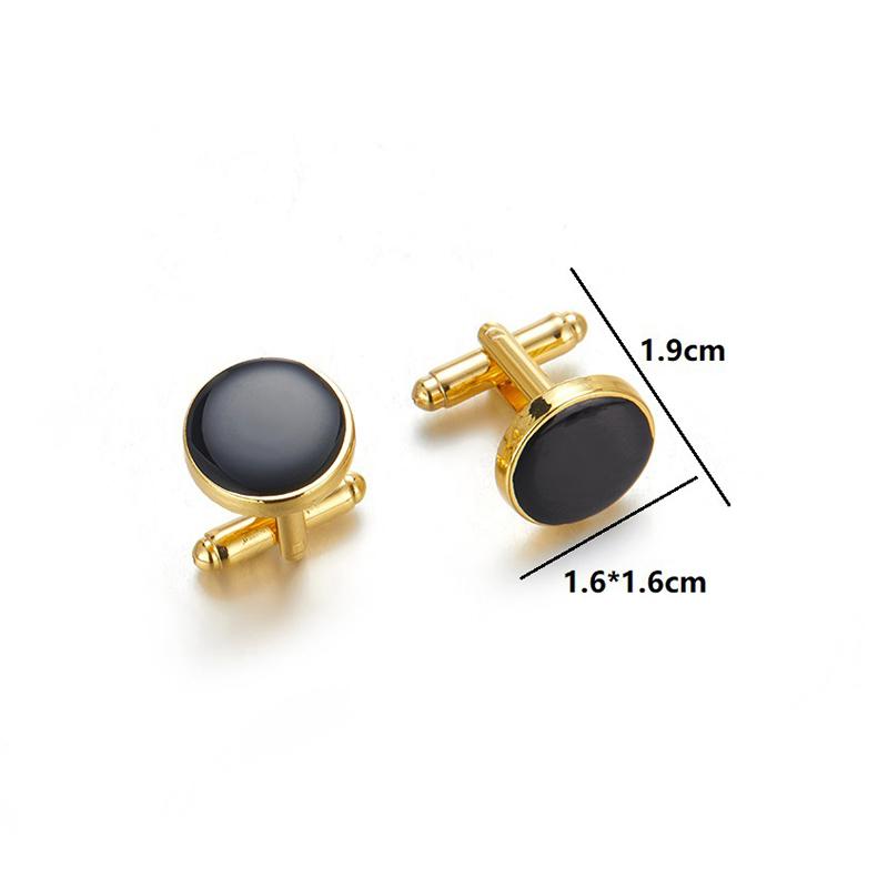 1Pair Light Luxury Versatile Shirts Round Cufflinks For Men Shirt Cuffs Nail Bridegroom Suit Sleeve Clothing Accessories Gifts