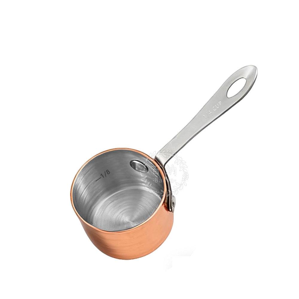 Rose Gold Stainless Steel Measuring Cups & Spoons Set for Baking and Kitchen Use