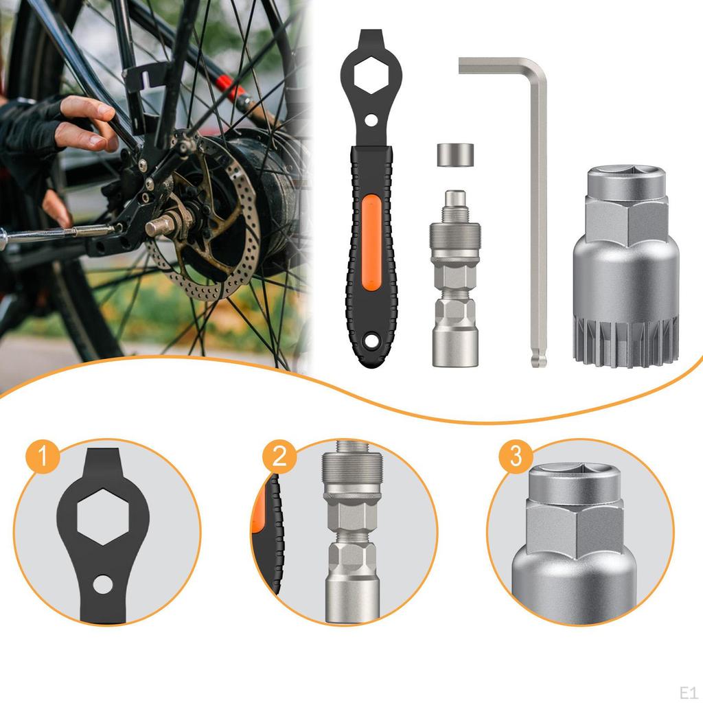 Bike Crank Puller Removal Tools Repair Kit Bicycle Bottom Bracket Remover Arm