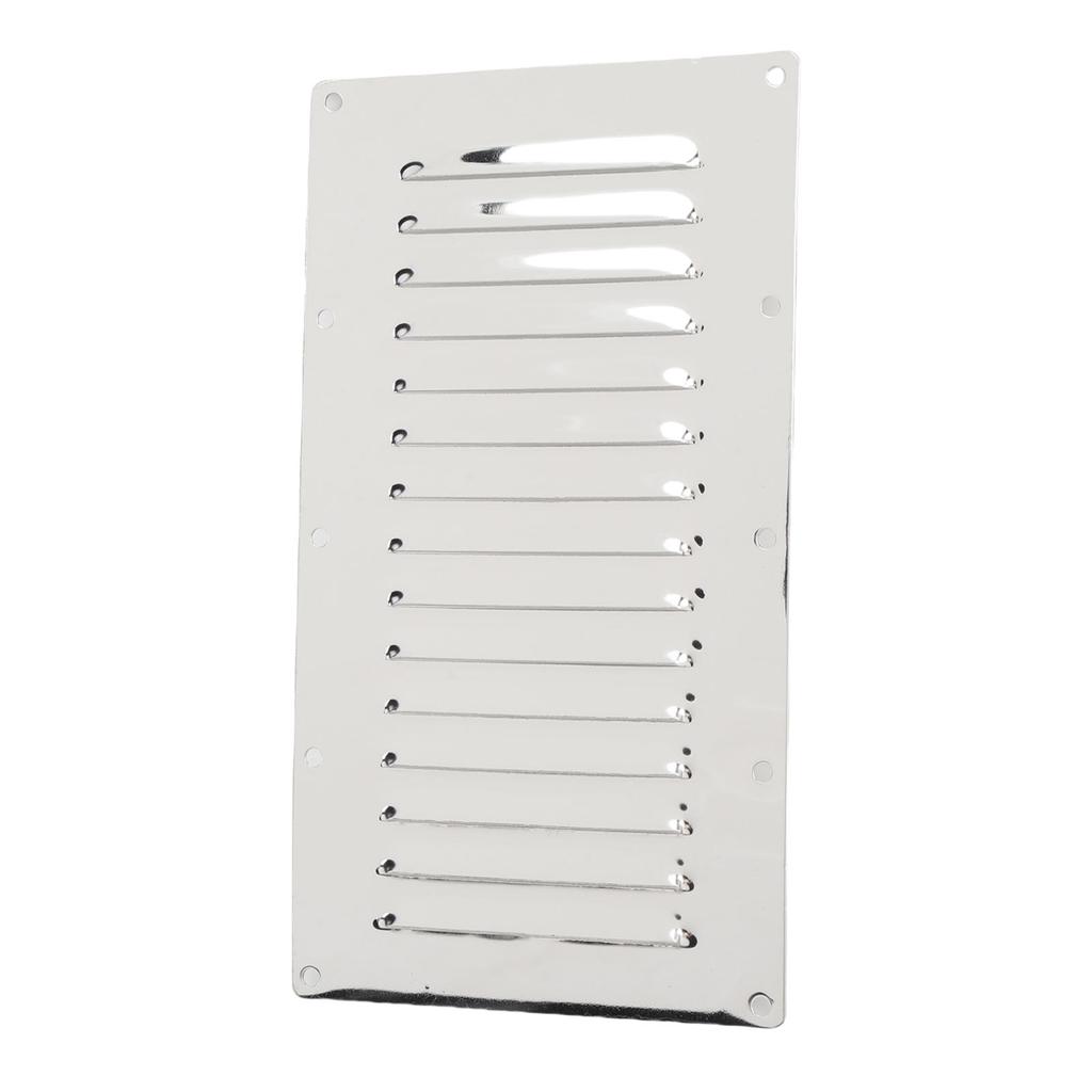 2PCS Air Venting Panel Covers 316 Stainless Steel 15 Slots Rectangular Louvered Air Vent for Ship Yatch