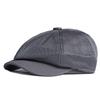Hollow-Out Mesh British Beret with Snap Buckle Sunshade Painter Cap  Teenage Boys