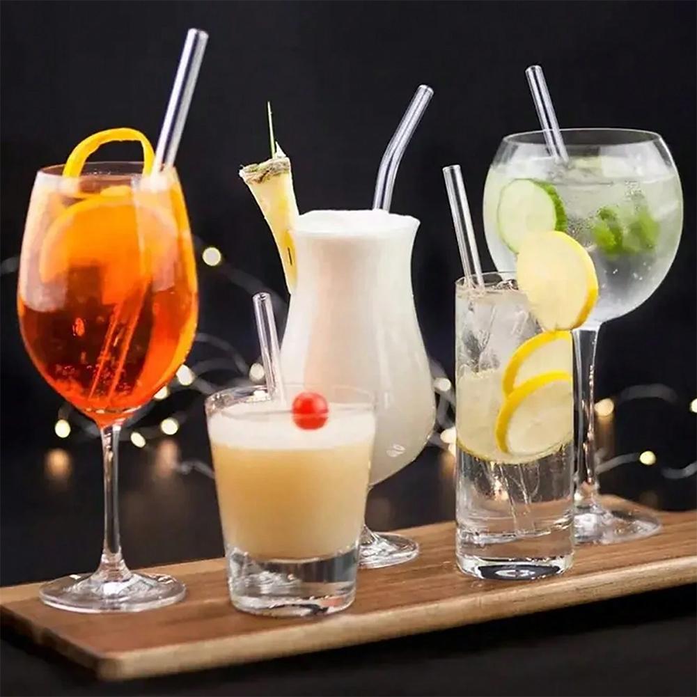 Universal Glass Straws Heat Resistant High Temperature Resistant Bubble Tea Straws For Professional Use In Cafes Bar