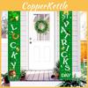 Irish Green Banner-st. Patrick's Day Decor-30x180cm Door Curtain Pair