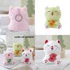 Plush Lucky Cat Keychain With Pp Cotton Filling For Gifts And Bag Decoration